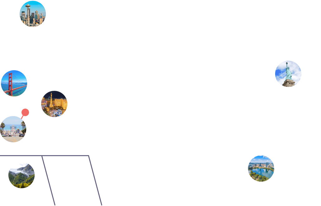 アメリカの地図